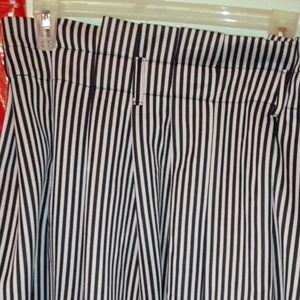 black and white skirt